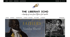 Desktop Screenshot of liberianecho.com